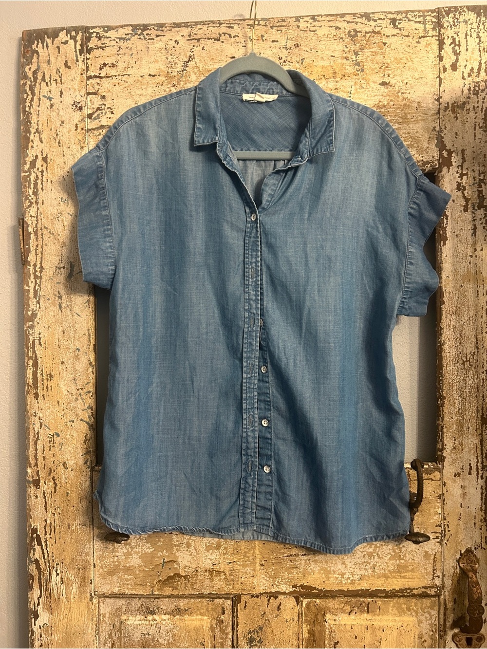 Women’s Beach Lunch Lounge Lyocell Short-Sleeve Button-Up Shirt